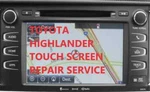 2002-19 Toyota Lexus Navigation Radio Touchscreen Digitizer Repair Service. Fixed Price $250.00.