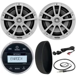 Enrock Gauge Style Bluetooth Stereo, 2X 6.5" Speakers, Usb Mount, Antenna, Cover. Fixed Price $164.99.