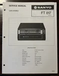NOV.1976 Sanyo Ft 817 Car Stereo Service Manual. Fixed Price $20.00.