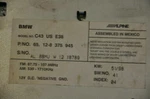 4) Bmw Oem 65128375945 Used Alpine Am Fm Cassette Radio 1999 740I E38 E53 X5. Fixed Price $358.80.