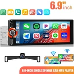 6.9" Touch Screen Radio Wireless Carplay Android Auto Bt Rds/fm+mic+remote. Fixed Price $69.99.