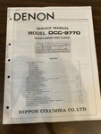 Denon DCC-9770 DCC9770 Service Manual **original**. Fixed Price $19.99.