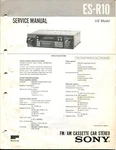 Sony Model ES-R10 Fm/am Cassette Car Stereo Service Manual. Fixed Price $15.79.