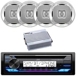 Jvc KD-T92MBS Single Din Cd Receiver, 4X 6.5" 400W Speakers, Channel Amplifier. Fixed Price $321.99.