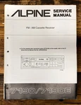 Alpine Model 7190E Car Radio Cassette Service Manual *original*. Fixed Price $24.97.