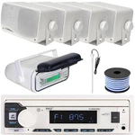 Pyle PLMRB29W2 Bluetooth Receiver With Cover, 4X 3.5'' 200W Mini Box Speakers. Fixed Price $167.99.