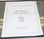 Chevrolet Radio Receivers 987086 987087 987088 Installation Instructions Manual. Fixed Price $9.99.