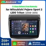 ANDROID15 Carplay 2+64GB Radio Gps For Mitsubishi Pajero Sport L200 Triton. Fixed Price $149.99.
