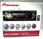 Pioneer DEH-X3500UI Single Din Cd Player Receiver W/remote & Detachable Face. Fixed Price $99.95.