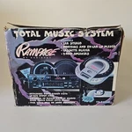 Audiovox Rampage AV-340 Radio With Cassette / Potable Cd Player And Speakers. Fixed Price $145.00.