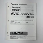 Pioneer Service Manual Navigation Unit AVIC-88DVD Order No CRT3248. Fixed Price $19.99.