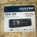 Alpine CDA-105 Din Player Usb Aux Bluetooth Ready Detachable Face Hd Radio. Fixed Price $355.00.