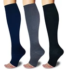 Shuteli 3PAIRS Toeless Open 15-20MMHG Compression Socks For Women Sup.... Fixed Price $18.41.