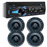 Dual XDM280BT Cd/am/fm Car Stereo Receiver + 4) 6.5" Coax 2WAY 300 Watt Speakers. Fixed Price $190.99.