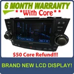 Refurbish Toyota Highlander Oem Jbl Touch Screen Navigation Radio Cd E7014 E7016. Fixed Price $646.20.