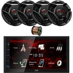 In-dash 2DIN 6.8" Touchscreen Bluetooth Car Radio, 4X 6.75" 300W Speakers, Wire. Fixed Price $294.99.