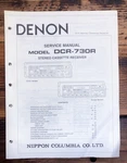 Denon DCR-730R Cassette Service Manual *original*. Fixed Price $14.97.