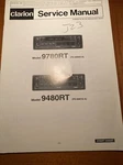 Clarion 9780RT, 9480RT Am/fm Stereo Receiver Original Service Repair Manual. Fixed Price $14.94.