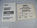 Kraco Model ETR-1079E Am / Fm Stereo Cassette Installation And Owners Manual. Fixed Price $29.00.