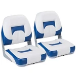 Northcaptain White/pacific Blue Low Back Folding Fishing Boat Seat, 2 Seats. Fixed Price $119.99.