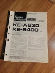 Pioneer Ke 630 6400 Service Manual Original Repair Book Car Stereo. Fixed Price $18.99.