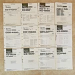 Lot Of 12 - 1990S Vintage Pioneer Service Manuals. Fixed Price $110.00.