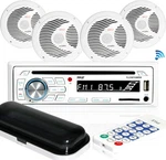 Pyle Marine Stereo Receiver Speaker Kit In-dash Lcd Digital Console. Fixed Price $139.99.