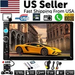 Double 2 Din Car MP5 Player 7" Bluetooth Touch Screen Stereo Radio With Camera. Fixed Price $36.76.