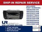 Repair Service For 2007-2016 Chrysler Dodge Jeep Multimedia Oem Radio 68282481AC. Fixed Price $450.00.