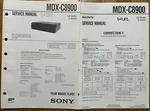 Sony MDX-C8900 Fm/am Mini Disc Player Original Service Manual. Fixed Price $14.94.