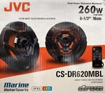 New Jvc CS-DR620MBL 6.5" 2-WAY Marine/ Power Sports Led Speakers Black Pair. Fixed Price $119.95.