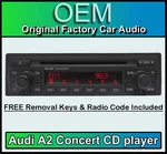 Audi A2 Cd Player Concert Car Stereo Head Unit Supplied With Radio Code. Fixed Price $283.51.