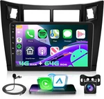 Radio Stereo Carplay For 2007-2011 Toyota Yaris 4+64G 9IN Touchscreen Fm. Fixed Price $137.80.