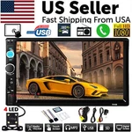 7" Double 2 Din Car MP5 Player Bluetooth Touch Screen Stereo Radio With Camera. Fixed Price $38.69.