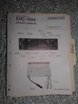 Kenwood KRC-1004 Service Manual Original Repair Book Stereo Receiver Tuner Radio. Fixed Price $19.98.