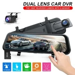 10" Touch Screen Dual Dash Car Dvr Rear View Mirror Camera Video Recorder. Fixed Price $85.49.