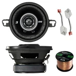 Kicker 3.5" 30-WATT Speakers (pair), Harness, Enrock 16-G 50 Ft Wire. Fixed Price $80.99.