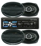 Soundstream VCD-21B 1-DIN Player Receiver+ 4X Audiobank AB-690 6X9" Speaker. Fixed Price $139.99.