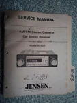 Jensen RE-520 Service Manual Original Repair Book Car Stereo Radio Tape Player. Fixed Price $25.00.