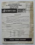 Automatic Radio Owner's Guide And Parts List VP-6228 1967-58 Volkswagen Vw 1300. Fixed Price $10.93.