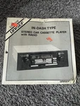 New Vintage Unisef CR-20V Dash Cassette Player Radio. Fixed Price $39.99.