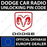 Dodge Radio Pin Code Sat Nav Becker Harman Mopar VP2 VP3 VP4 Uconnect 7 8.4 12 Inch. Fixed Price $9.32.