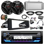 Jvc Marine Bluetooth Cd Radio, Harley Install Accessories, 2X 6.5" 300W Speaker. Fixed Price $356.99.
