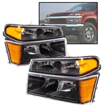Amber Corner Black Housing Headlights Fit For 04-12 Chevy Colorado Gmc Canyon. Fixed Price $83.99.
