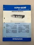 Pioneer KPH-838 Original Service Manual Free Shipping. Fixed Price $14.00.