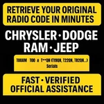 Chrysler Jeep Dodge Ram Radio Unlock Code T0MYD TM9 T00BE T**aa Tvpqn A2C. Fixed Price $7.99.