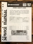 Kenwood KXC-757 Cassette Deck Service Manual *original*. Fixed Price $14.97.