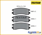 Brake Pad Set, Disc Textar 2336101 For Cadillac. Fixed Price $54.75.