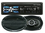 Soundstream VCD-21B 1-DIN Player Receiver+ 2X Audiobank AB-690 6X9" Speaker. Fixed Price $99.99.