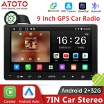 Atoto 9" A5 2DIN Ai Android Gps Stereo Radio Carplay Wireless Remote Control. Fixed Price $131.12.